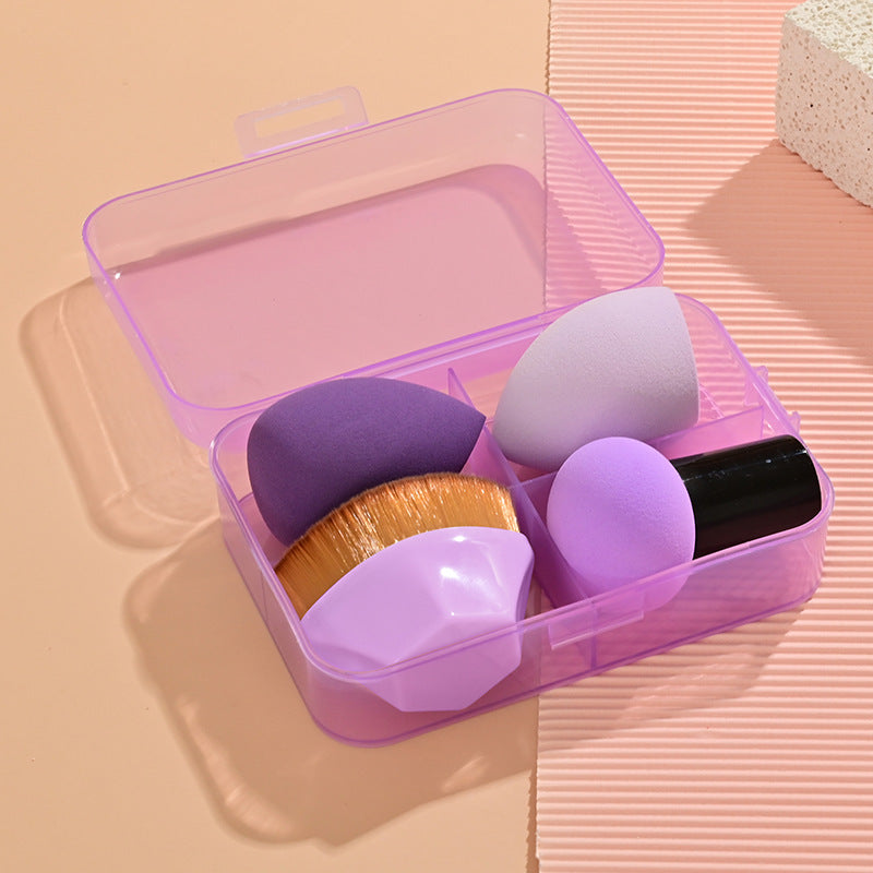 Set de beauty blender en forme de goutte et champignon