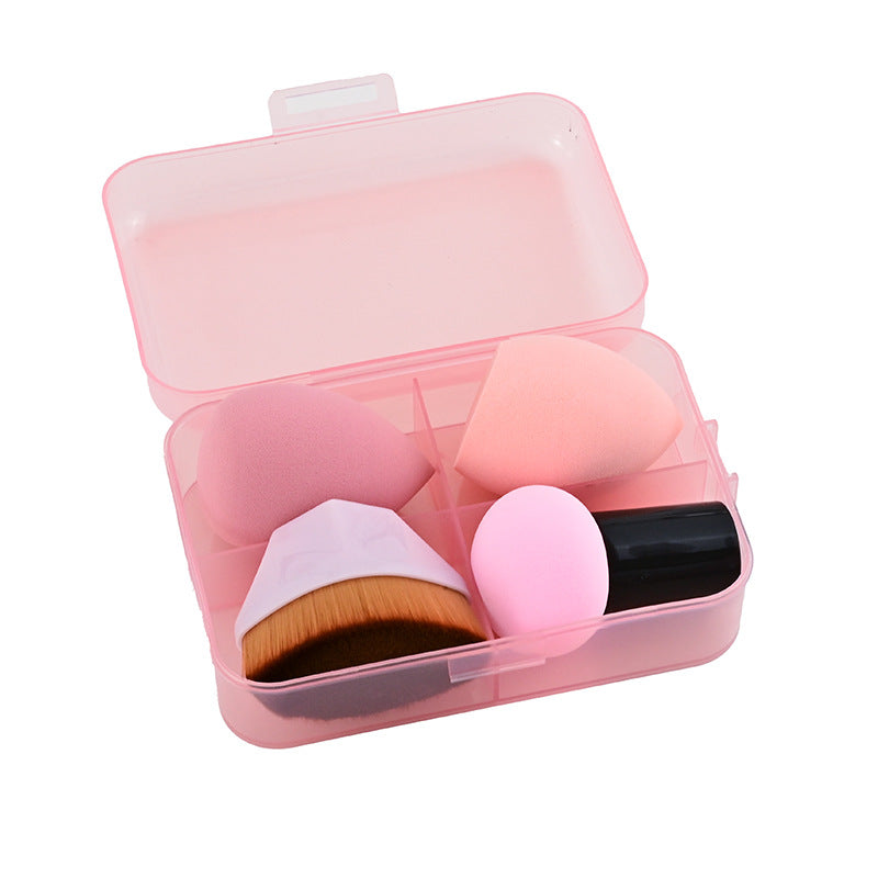 Set de beauty blender en forme de goutte et champignon