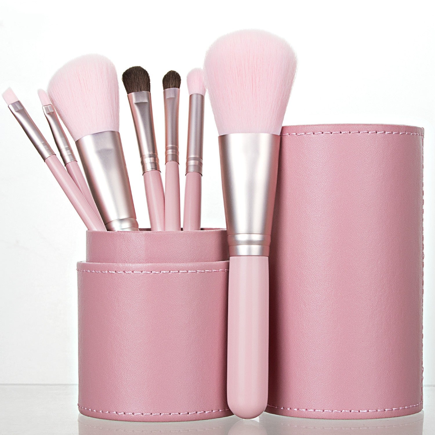 Mini ensemble portable de 7 pinceaux de maquillage