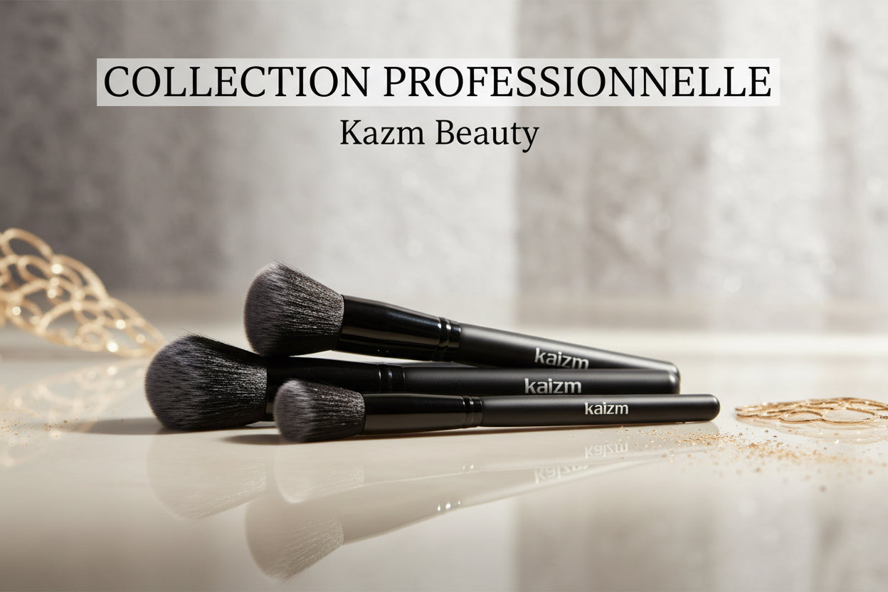 Ensemble de 15 pinceaux de maquillage noir